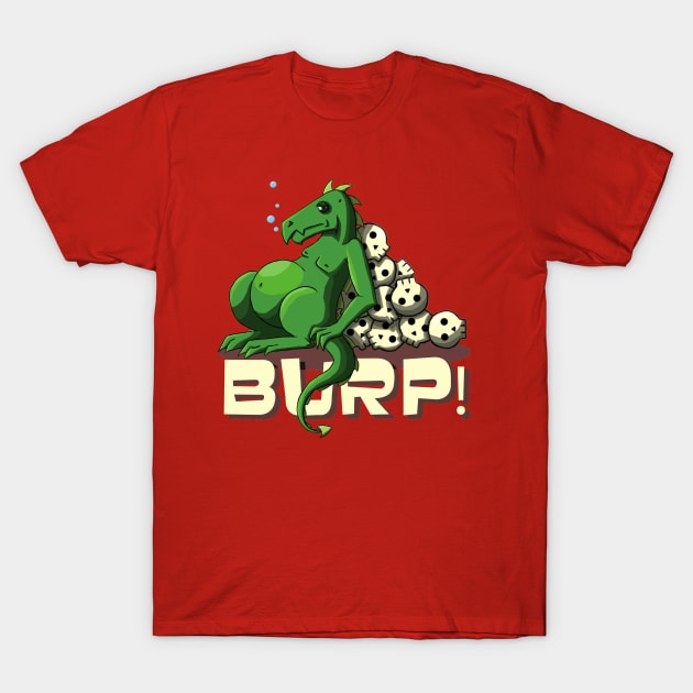 Fat Dragon Red T-Shirt by SuperTatouille